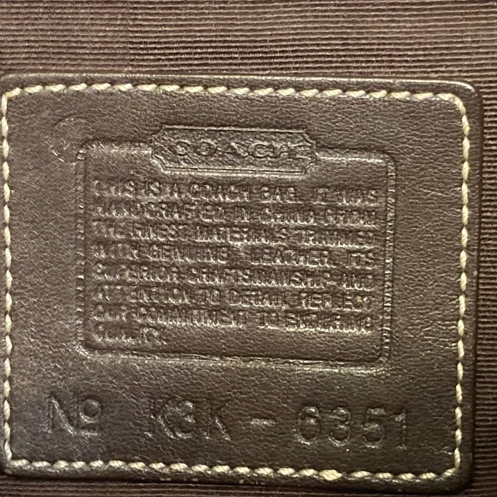 Coach vintage y2k 6351 brown signature mini soho hobo bag